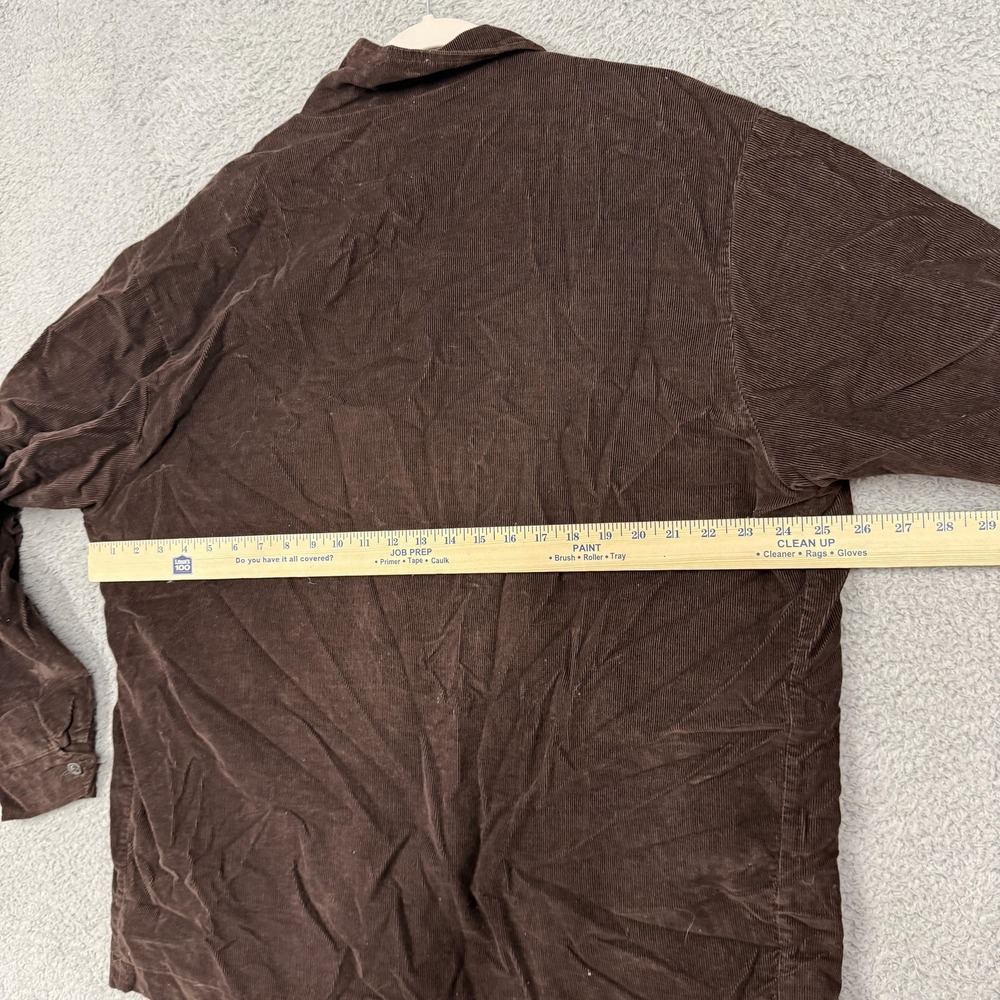 Haymaker Jacket Mens Medium Brown Corduroy Full Zip Lined Bomber Pockets Casual - Picture 7 of 11